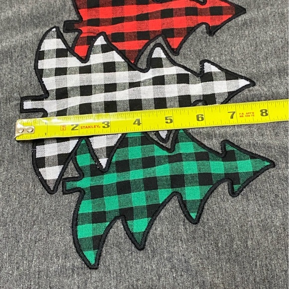 SOUTHERN GRACE Plaid Christmas 3 Tree Tee Sz XL - Picture 6 of 8